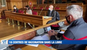 A la Une : 13 patients transférés vers Clermont-Ferrand / 18 centres de vaccination dans la Loire / Les experts à Saint-Etienne