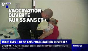 Covid-19: toutes les personnes de plus de 55 ans pourront se faire vacciner dès ce lundi