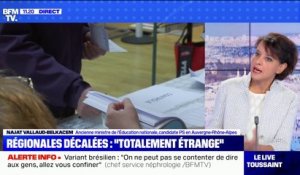 Najat Vallaud-Belkacem: "Le gouvernement a tort de vouloir choisir la date des élection en fonction des circonstances"
