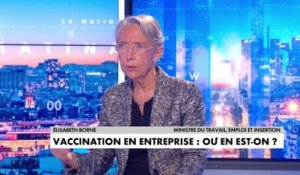 Elisabeth Borne : «Je souhaite que les entreprises prennent toutes leurs parts dans la vaccination contre la Covid-19»