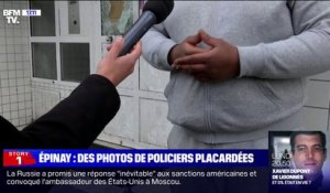 "Il y en a marre, tout le monde est révolté": un habitant d'Épinay-sur-Seine explique pourquoi, selon lui, des photos de policiers ont été placardées dans des immeubles