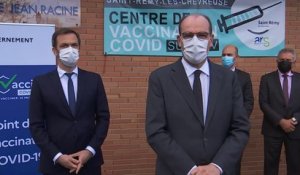 Déclaration du Premier ministre depuis le centre de vaccination de Saint-Rémy-lès-Chevreuse