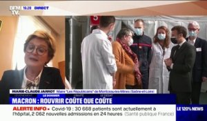 Marie-Claude Jarrot, maire LR de Montceau-les-Mines: "Apparemment les terrasses rouvriront avant les restaurants mais aucune date n'a été donnée à ce sujet"