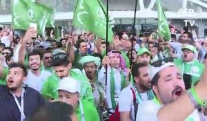 Mondial-2018: les Saoudiens célèbrent leur victoire