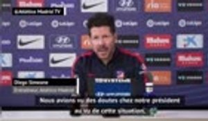 Atlético - Simeone : Quitter la Super Ligue ? "La meilleure décision"