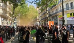 Marseille : manifestation en cours sur la Canebière
