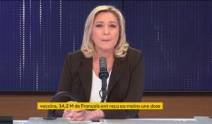 Covid-19 : "La lenteur de la vaccination est liée à une défaillance logistique majeure de la part du gouvernement français", affirme Marine Le Pen.