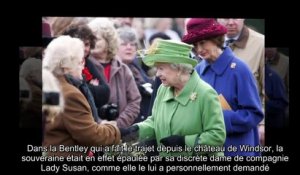 Elizabeth II en deuil - qui est la dame de compagnie qui la soutient -