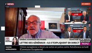 EXCLU - Le général Dominique Delawarde, signataire de la tribune, flingue la ministre de la Défense dans "Morandini Live"