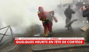 Manifestation du 1er mai : les pompiers pris à parti par des casseurs