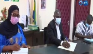 RTG/ Échange entre le gouverneur Marie-Françoise Dikoumba et l’association des sages-femmes du Gabon