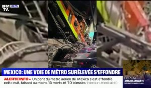 Mexico: les secouristes s'affairent pour sauver des blessés après l'effondrement d'un pont du métro