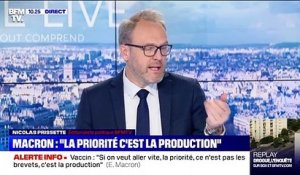 Macron: "la priorité c'est la production" - 08/05