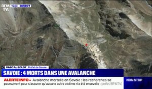 Trois personnes seraient impliquées dans une seconde avalanche "au-dessus de Bourg-Saint-Maurice", selon le préfet de Savoie