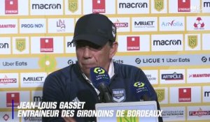 Nantes - Bordeaux : Gasset a vu des joueurs "tétanisés par l’enjeu"