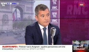 Policier tué à Avignon: Gérald Darmanin annonce quatre interpellations