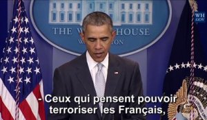 Barack Obama rend hommage à la France, après les attaques de Paris