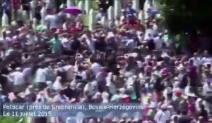 Srebrenica : blessé à la lèvre, le premier ministre quitte le mémorial