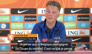 Pays-Bas - Van Gaal pense que la Belgique comme les Pays-Bas peuvent gagner la Coupe du monde