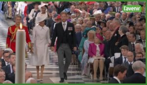 Jubile de la reine Elizabeth : Harry et Meghan présents à la messe