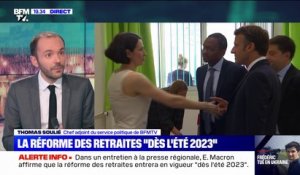 Emmanuel Macron annonce que la réforme des retraites entrera en vigueur "dès l'été 2023"