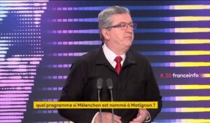 Législatives, nucléaire, réponse à Michel Sardou... Le "8h30 franceinfo" de Jean-Luc Mélenchon
