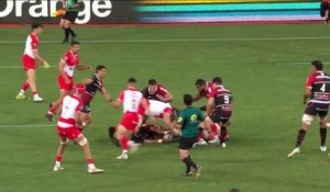 TOP 14 - Essai de Pierre FOUYSSAC (ST) - Stade Toulousain - Biarritz Olympique - J26 - Saison 2021:2022