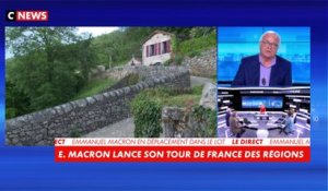 Emmanuel Macron à Saint-Cirq-Lapopie : pour Jean-Claude Dassier, «le Président commence en douceur, dans la facilité»