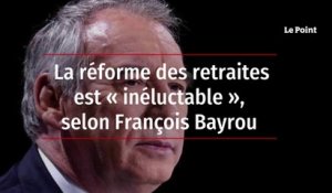 La réforme des retraites est « inéluctable », selon François Bayrou