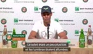 Roland-Garros - Nadal agacé par les lumières artificielles