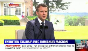 Emmanuel Macron: "On en peut pas demander à l'équipe de France de résoudre les difficultés de la nation"