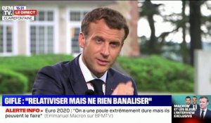 Emmanuel Macron: "On va accompagner les familles pour que les jeunes puissent rentrer dans un club de sport"