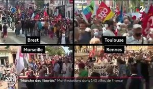 Marche des libertés : des manifestations dans 140 villes de France