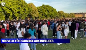 Nouvelle fête sauvage aux Invalides - 13/06