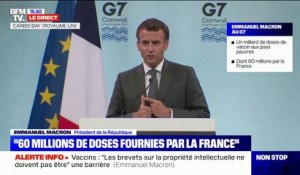 Les 15% d'impôts pour les multinationales vont "permettre de lutter contre l'une inégalités les plus criantes" estime Emmanuel Macron