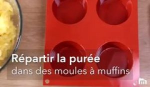 Muffin pommes de terre coeur coulant au fromage