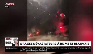 Orages - Les images des pluies diluviennes qui ont touché cette nuit les villes de Reims et de Beauvais