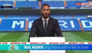 L'émotion de Ramos - Foot - ESP - Madrid