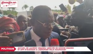 Accueil de Laurent Gbagbo: Arrivée de Simone Gbagbo et Affi N’Guessan à l’aéroport