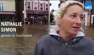 Inondations dans l'Orne : le témoignage d'une commerçante de Sap-en-Auge qui a vu "une vague traverser le magasin"