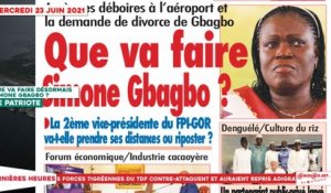 Le Titrologue du 23 Juin 2021 / Que va faire désormais Simone Gbagbo ?