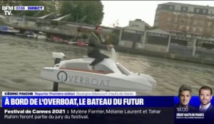 Notre reporter Cédric Faiche a testé l'Overboat, ce bateau du futur qui vole au-dessus de l'eau