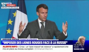 Union européenne: Emmanuel Macron propose de "penser le cadre des bonnes contraintes qu'on donne à la Russie"
