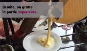 Raclette traditionnelle vidéo