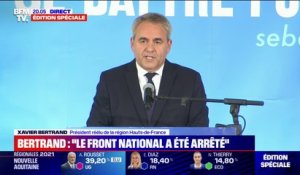 "Je ne laisserai personne calomnier, abaisser, diviser la France": Xavier Bertrand réagit à sa réélection aux régionales dans les Hauts-de-France