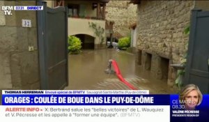 Un violent orage provoque une coulée de boue à Sauvagnat-Sainte-Marthe dans le Puy-de-Dôme