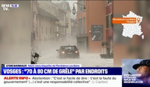 Vosges: "70 à 80cm de grêle" à Plombières-les-bains après un violent orage