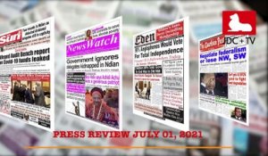 CAMEROON PRESS REVIEW OF JULY 01, 2021