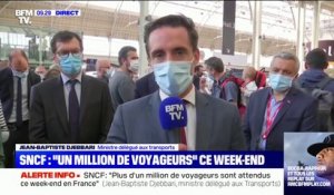 Jean-Baptiste Djebbari: "Pour l'instant, nous n'avons pas souhaité étendre le pass sanitaire, notamment aux TGV"