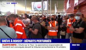 Grève à Roissy: les images de la mobilisation à l'intérieur du terminal 2E